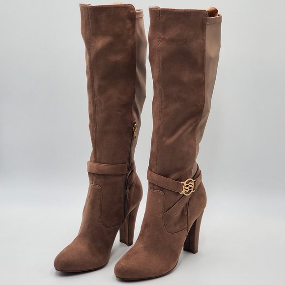 bebe Tall Logo Heeled Boots - Picture 4 of 16